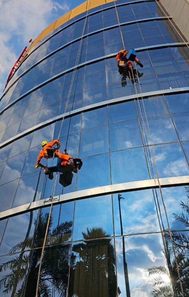High rise cleaning
